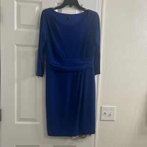 Ann Taylor Royal Blue Long Sleeve Dress
